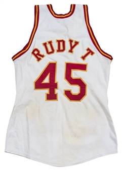 1974-78 Rudy Tomjanovich Game Used and Signed Houston Rockets Home Jersey (MEARS A10 & Beckett)